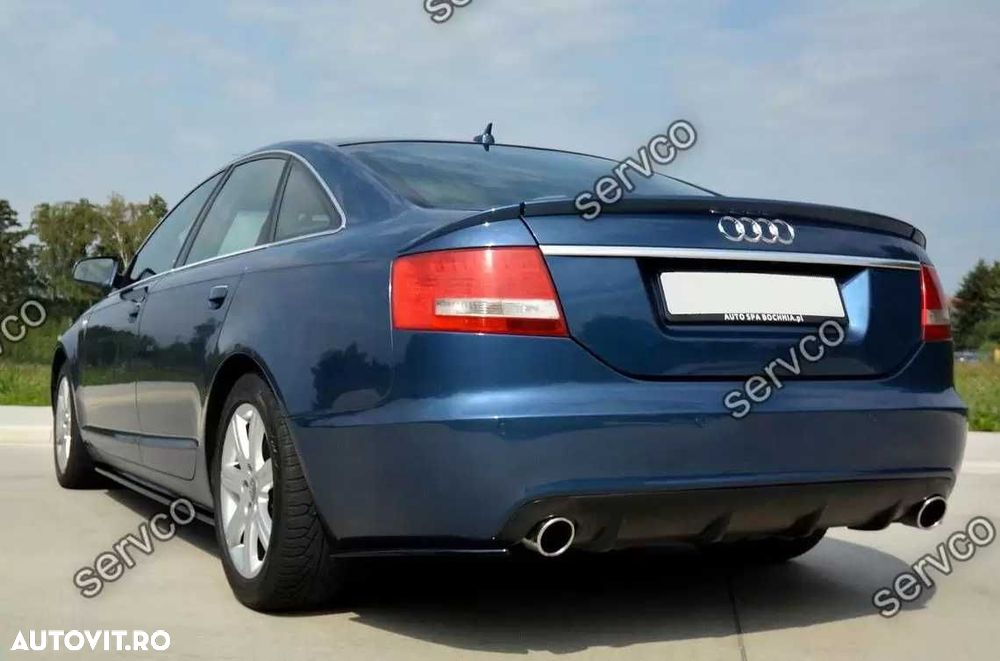 Prelungire spoiler tuning sport bara spate Audi A6 C6 4F Sedan S line RS6 S6 2004-2008 ver1 - 10