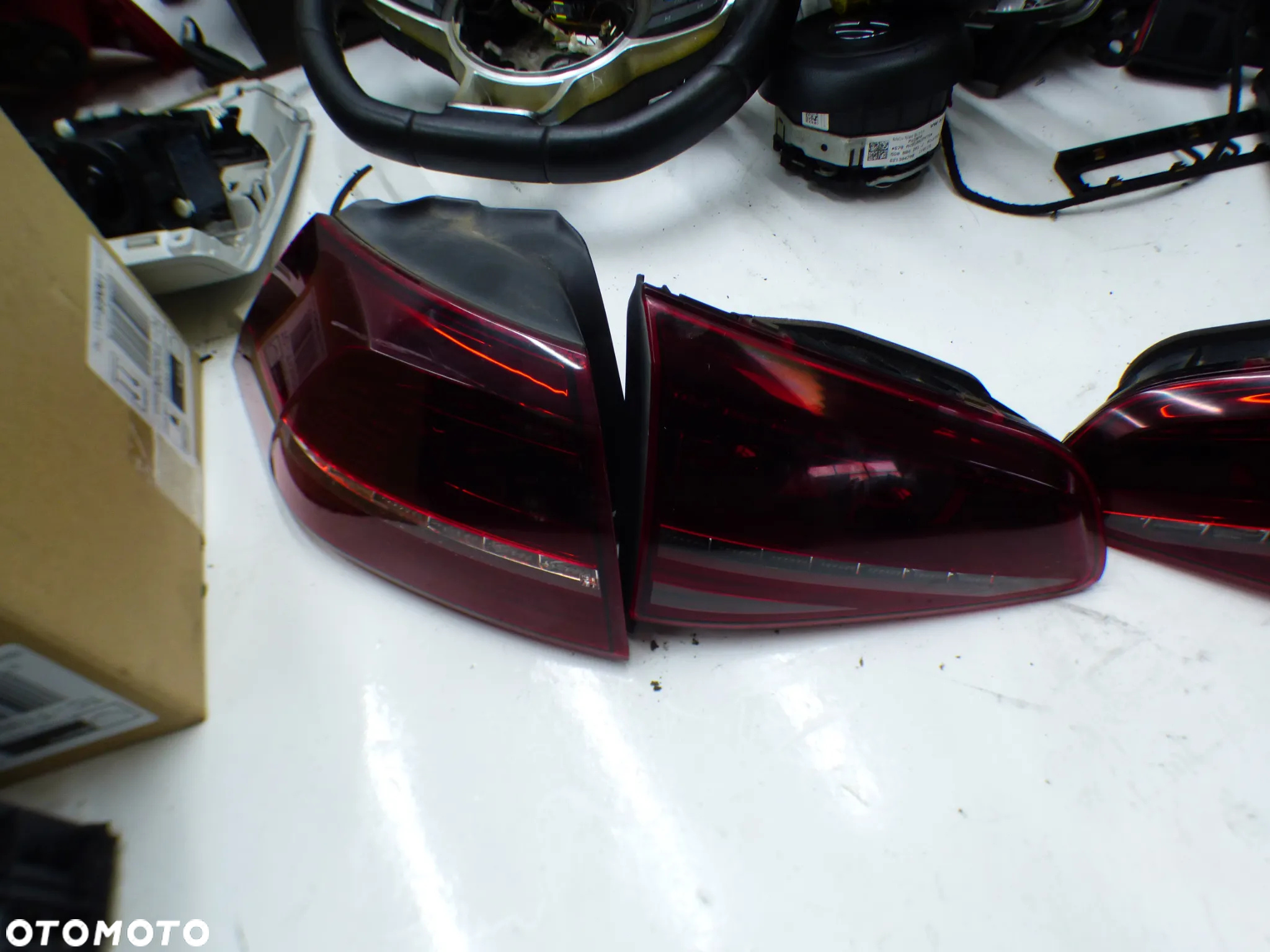 VW GOLF VII 7 GTD GTI R LINE LAMPY LED KOMPLET TYLNE LEWA PRAWA KLAPY BAGAŻNIKA - 2