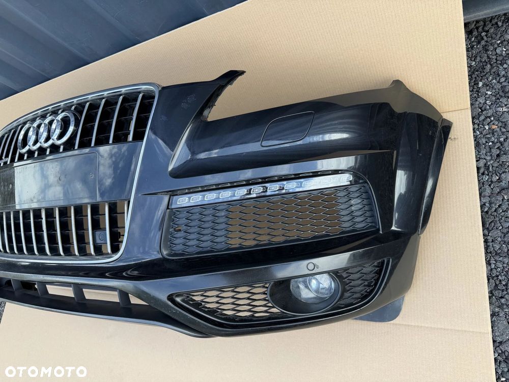 ZDERZAK PRZÓD AUDI Q7 S-LINE 4L0 LIFT 2009-2015 KOMPLETNY ORYGINAŁ DEMONTAŻ - 2