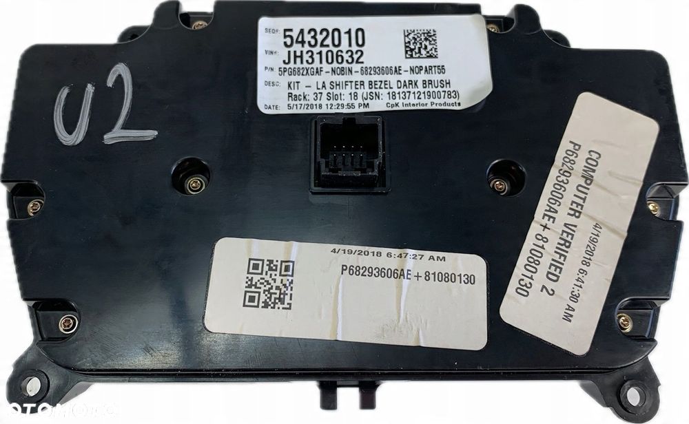 U2 DODGE CHALLENGER 15- PANEL KLIMATYZACJI NAWIEWU RADIA 68293606AE - 10