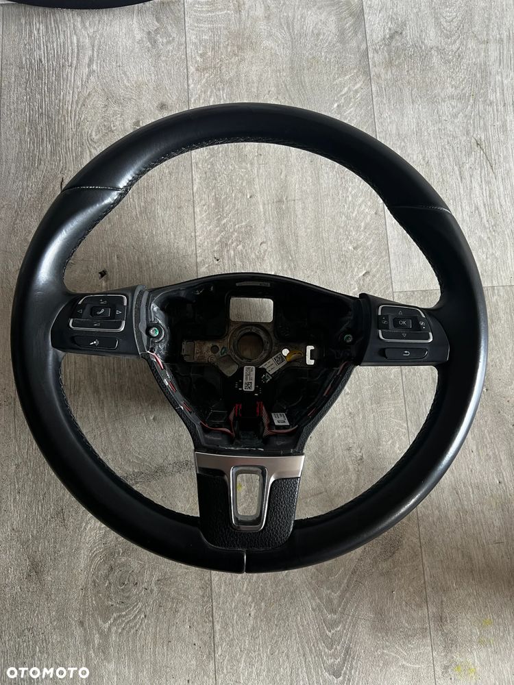 KIEROWNICA SKÓRA VW TIGUAN I 5N (2007-2011) 1T0419091AC MULTIFUNKCYJNA - 1