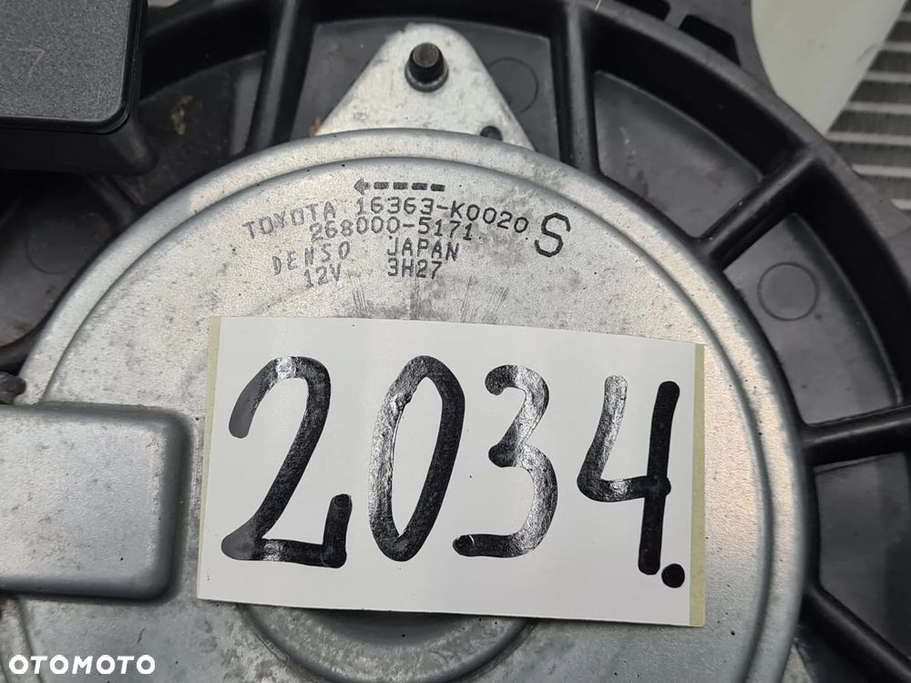 Toyota Yaris 4 IV wentylator +chłodnica wody komplet 4221367672 - 9