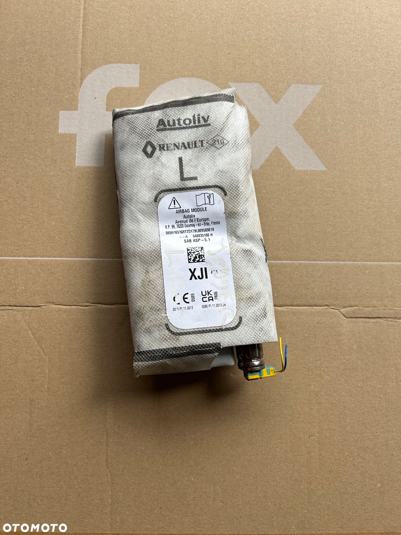 Dacia Jogger poduszka fotela Sandero Stepway III 648835100 lewa - 1