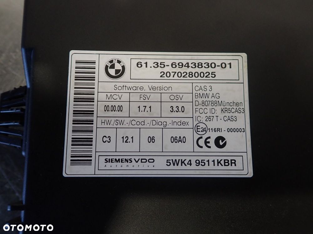 MODUŁ KOMFORTU BMW E91 6135694383001 - 4