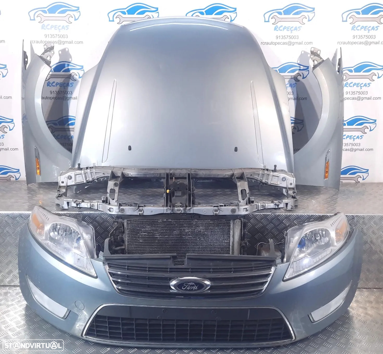 FRENTE COMPLETA FORD MONDEO IV 4 MK4 CAPOT PARACHOQUES GUARDA-LAMAS OTICAS RADIADOR VENTILADOR FRENTE FIBRA REFORÇO - 14