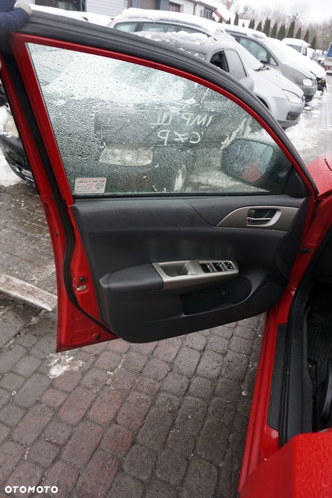 DRZWI PRZEDNIE LEWE IMPREZA III GH 5D HB C7P  CZERWONY SUBARU 2007-2011 - 6