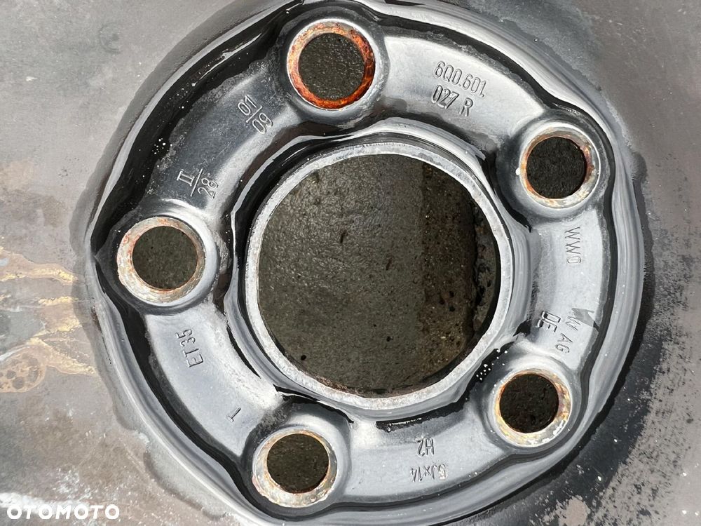 KOŁO ZAPASOWE DOJAZDOWE SKODA FABIA ROOMSTER VW POLO FOX 165/70 R14 - 3