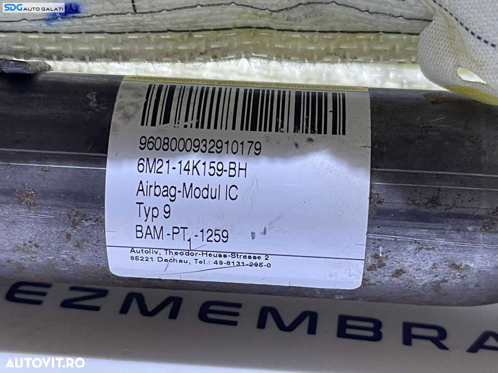 Set Airbag - uri Cortina Stanga Dreapta Ford Galaxy 2 2006 - 2014 Cod 6M21-14K158-BH 6M21-14K159-BH [Lc1506] - 2