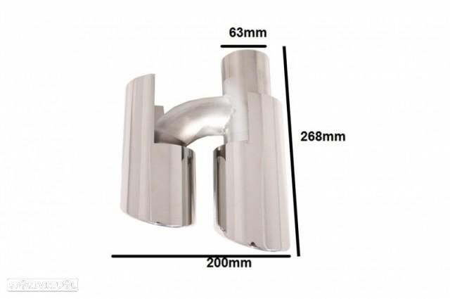 Ponteiras de Escape Porsche Panamera 970 (2009 a 2013) Look 4S - 2