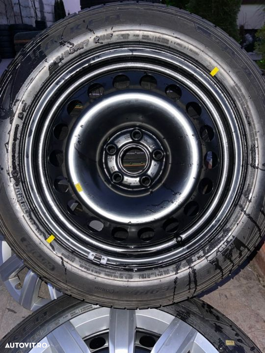 Jante Volkswagen Passat cu anvelope vara , noi, 17 inch, originale - 9