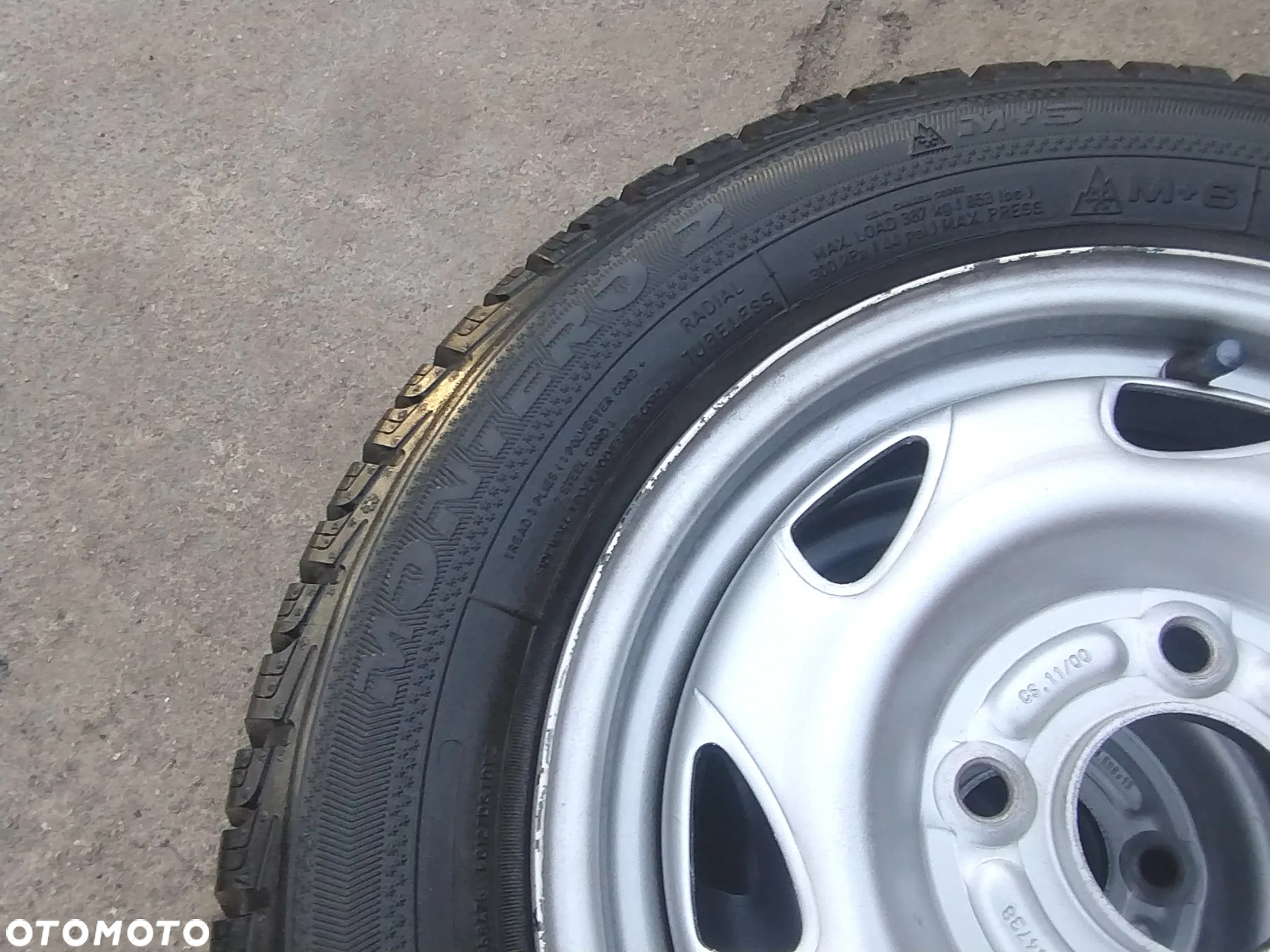 155/70R13 75Q Opony Zimowe Zima Fulda Kristall Montero 2 Legnica ALU-RAD 7mm jak Nowe 4x108 stalowe Ford Ka Fiesta MK3 MAZDA 121 13 155/70 - 13