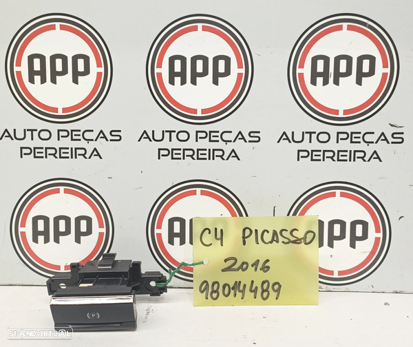 Botão travão mão eléctrico Citroen C4 Picassode 2015, referência , 98014489