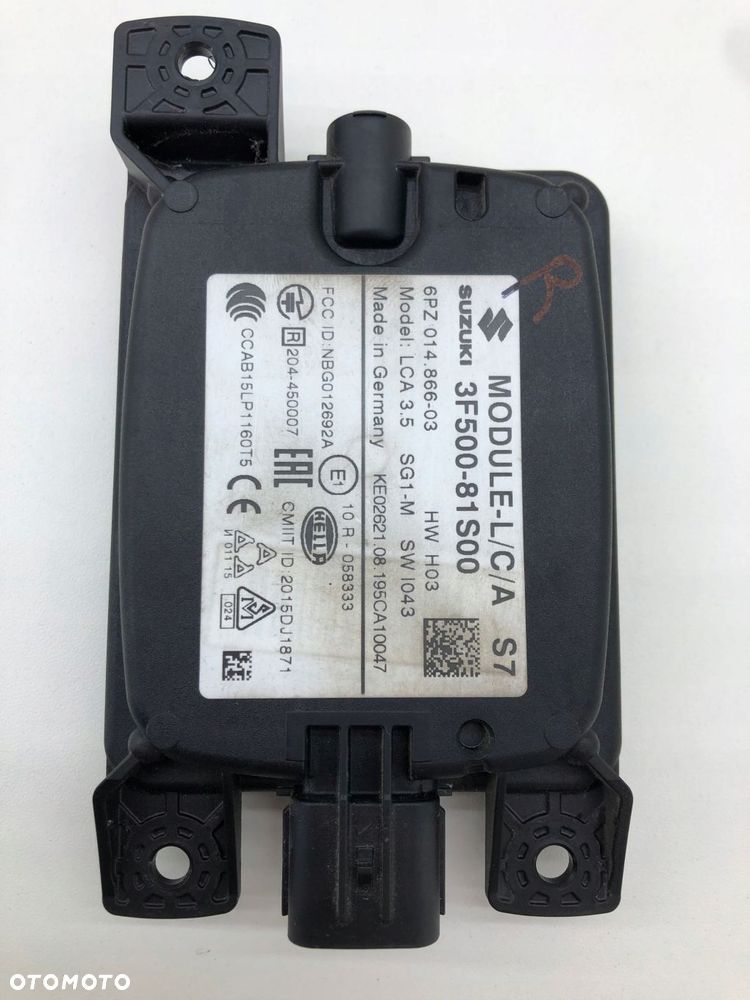 SUZUKI SWIFT SPORT MK8 CZUJNIK MARTWEGO POLA ASYSTENT RUCHU 3F500-81S00 - 1
