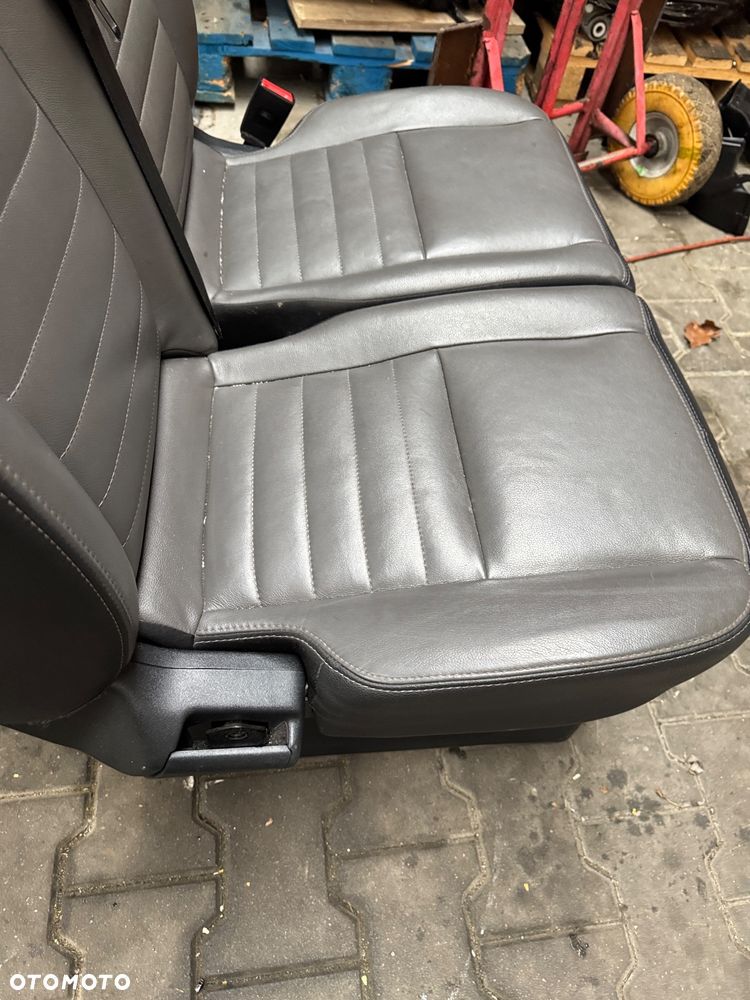 FOTEL skórzany pasażera podwójny AIBAG Ford Transit Turneo Custom Lift - 3