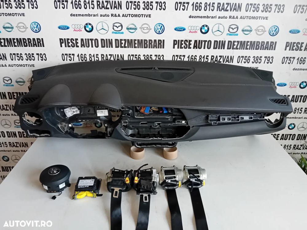 Plansa Bord Kit Airbag Alfa Stelvio 2017-2022 Impecabil Model Quadrifoglio Piele Cu Cusatura - 3