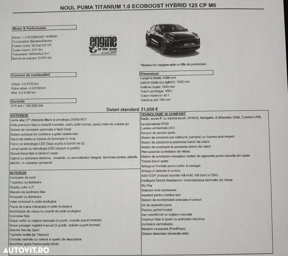 Ford Puma 1.0 EcoBoost MHEV Titanium - 16