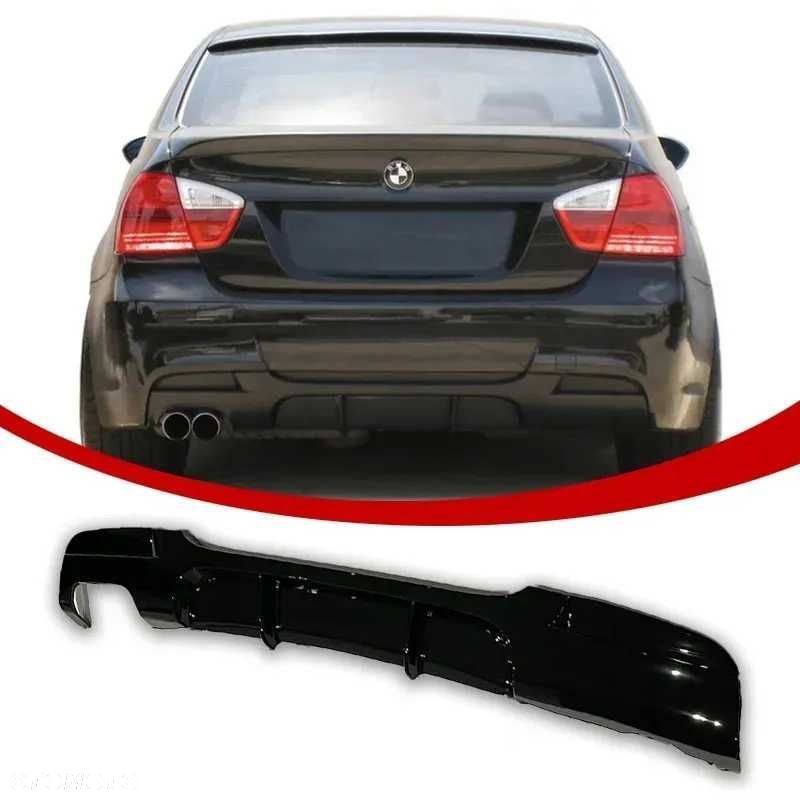 BMW E90 E91 Dyfuzor Dokładka Zderzaka M-PERFORMANCE CZARNY POŁYSK OO---