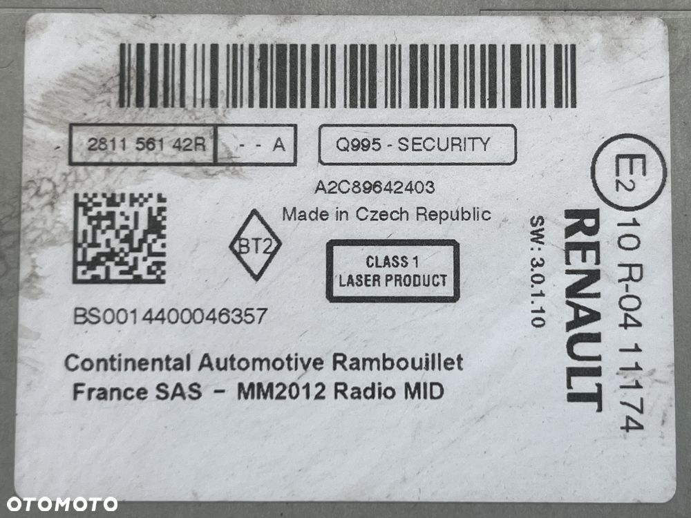 Radio Renault Scenic III LIFT - 5