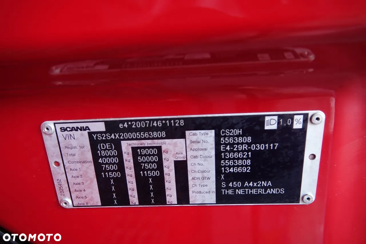 Scania R 450 / RETARDER / KLIMA POSTOJOWA  / SKÓRY / PO KONTRAKCIE SERWISOWYM - 37