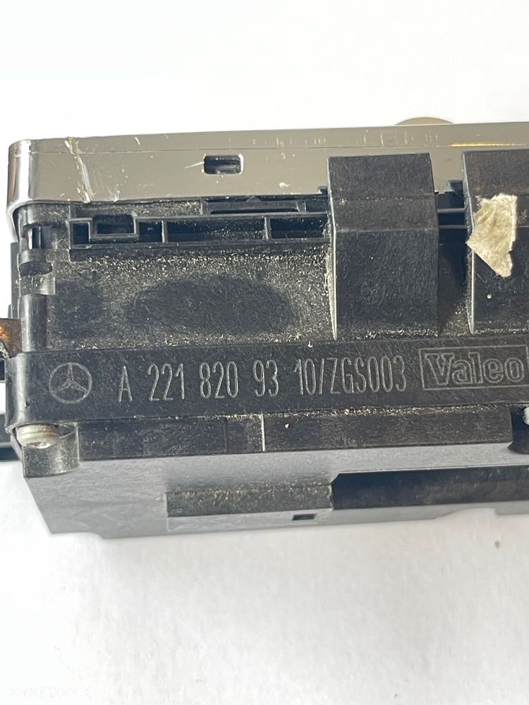 PANEL PRZELACZNIK STEROWANIA SZYB MERCEDES S W221 ORYGINAL DEMONTAZ 2218209310 - 3