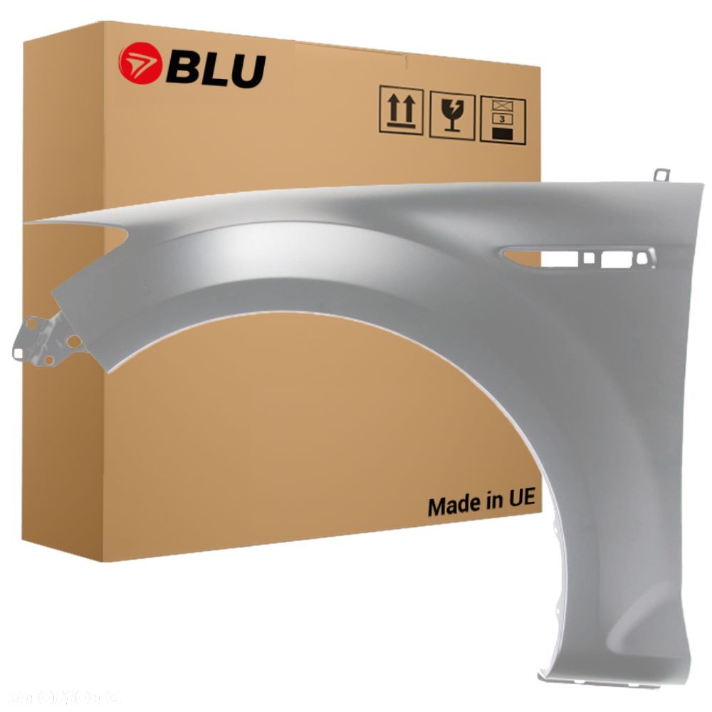 BLU Błotnik Ford Mondeo MK4 IV LIFT ZJNC lewy srebrny 2010-2015 przód MoondustSilver - 1