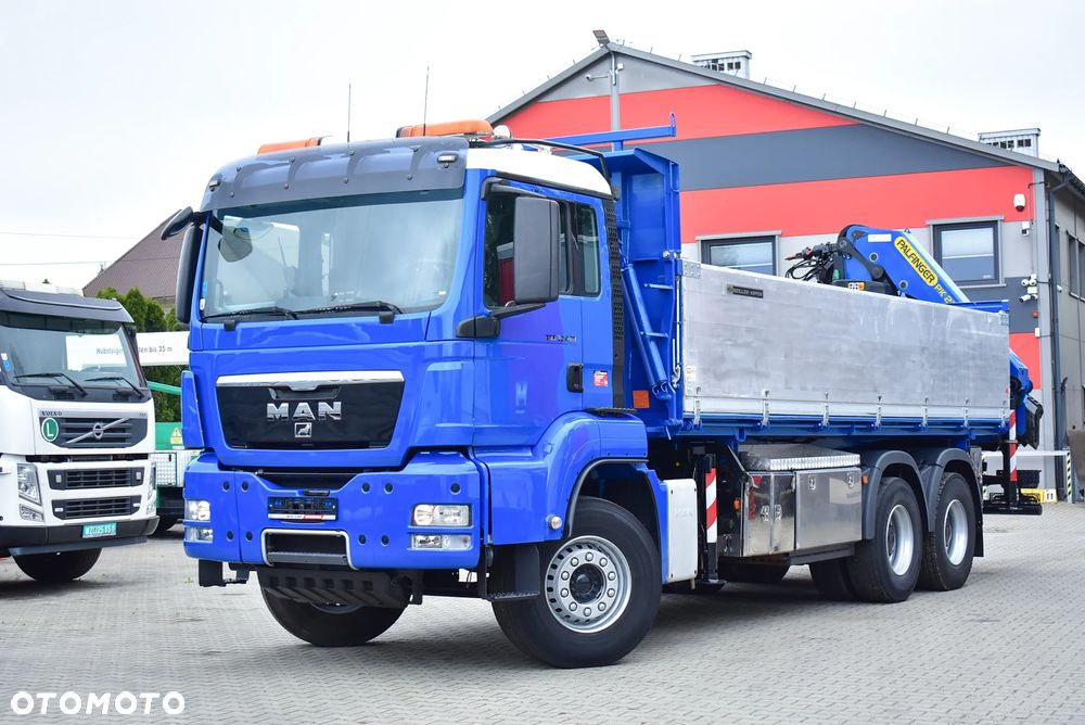 MAN TGS 33.480 6x4 BL Wywrotka 6.70m. + Palfinger PK 23002 SH / 5 i 6 Funkcja/ Rotator/  Retarder/ Pilot/ Kipper/ Kiper/ Crane/ HDS/ Kran/żuraw/ Manipulator / Sprowadzony ! - 26