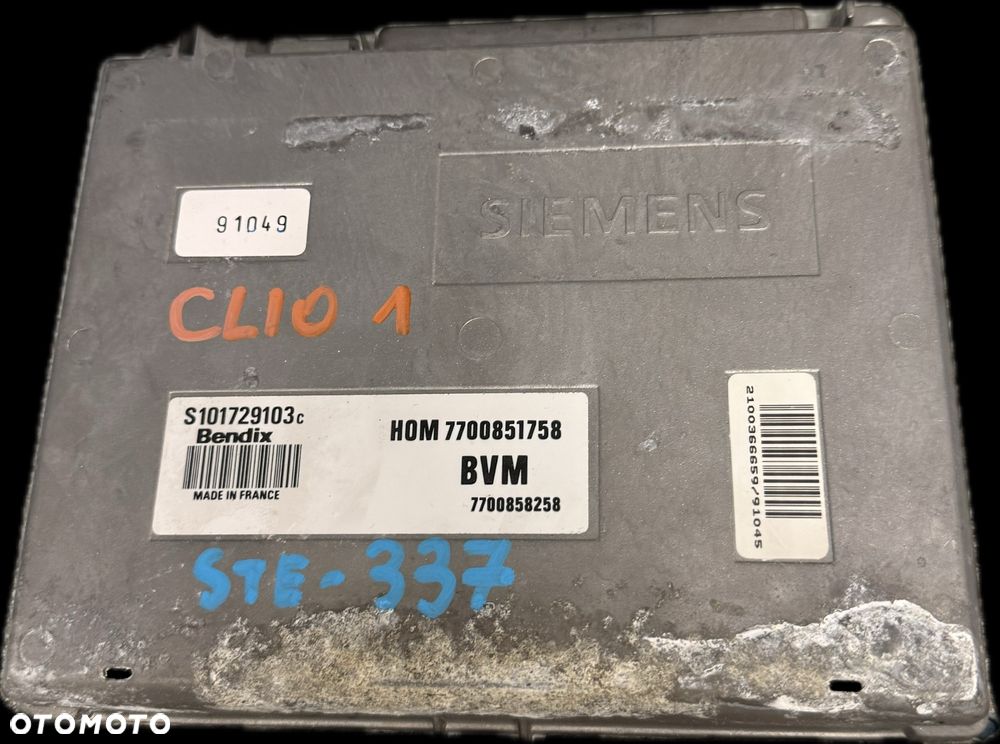 Sterownik KOMPUTER SILNIKA ECU RENAULT S101729103c 770851758