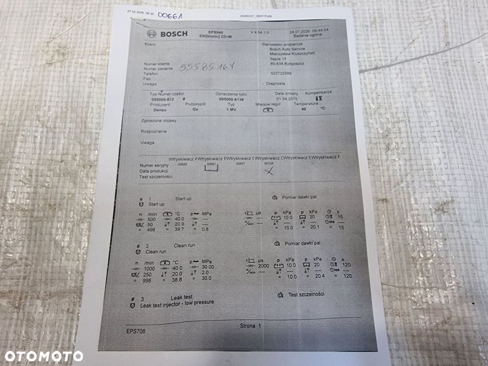 WTRYSK WTRYSKIWACZ OPEL ASTRA K V  1.6 CDTI 55585167 - 7
