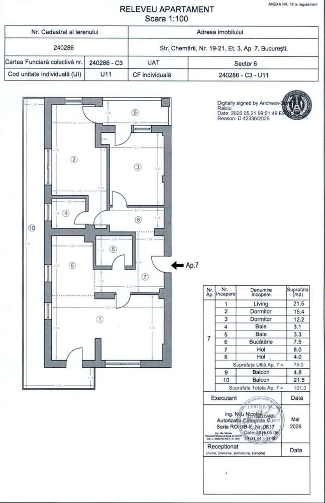 Apartament cu 3 camere , cu loc de parcare subteran ,metrou pacii — fotografia 1