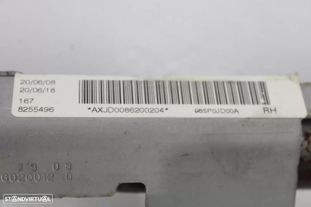 AIRBAG CORTINA FRONTAL DIREITO NISSAN QASHQAI / QASHQAI +2 I 2008 -985P0JD00A - 1