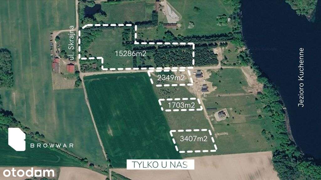 Działki z dostępem Jeziora Kuchennego, Wydane WZ - Pełny obrazek: 2/14