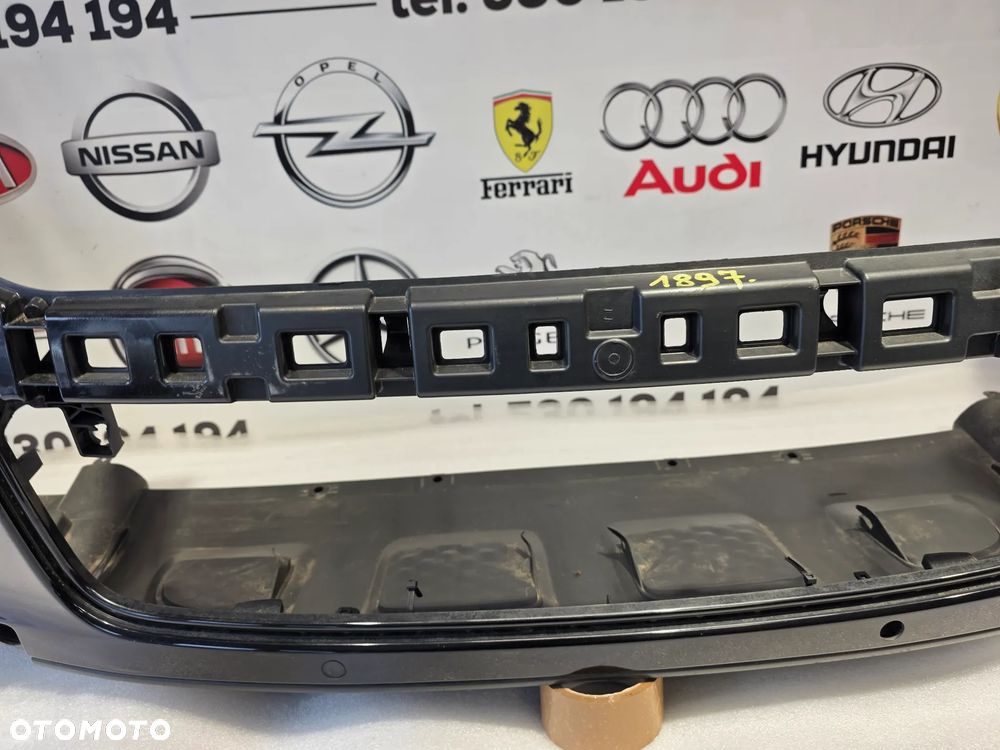 VW TOUAREG 7L6 LIFT 07-10 ŁADNY ZDERZAK PRZEDNI PRZÓD NA SPRYSKI + 6xPDC KOLOR CZARNY METALIK + KRATKI + OSŁONA POD ZDERZAK NR 7L6807221 NR AUKCJI NZ1897 - 14
