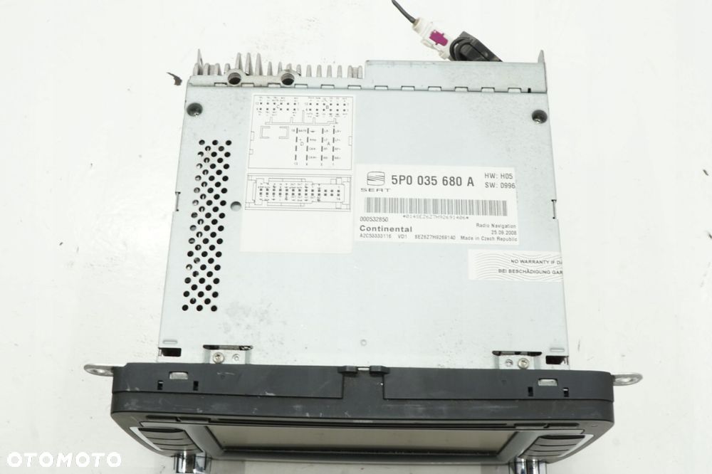 SEAT ALTEA XL 08R RADIO CD KOD 5P0035680A - 3