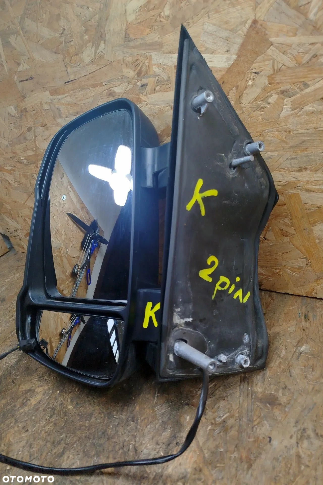 lusterko lewe elektryczne 2 PIN EUROPA NR "K" do Ducato III Boxer Jumper II 06-18 - 3