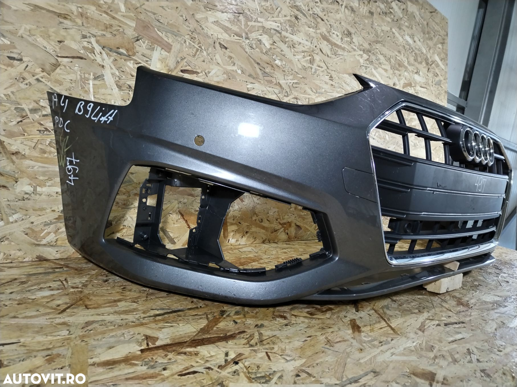 Bara fata Audi A4, B9, Facelift, 2020, 2021, 2022, 2023, 8W0807437AH. - 10