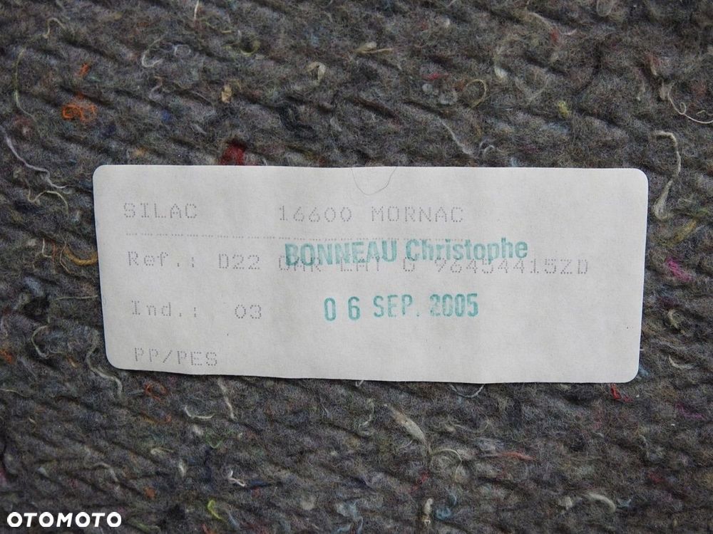 TAPICERKA BAGAŻNIKA LEWY TYŁ PEUGEOT 407 SW - 8