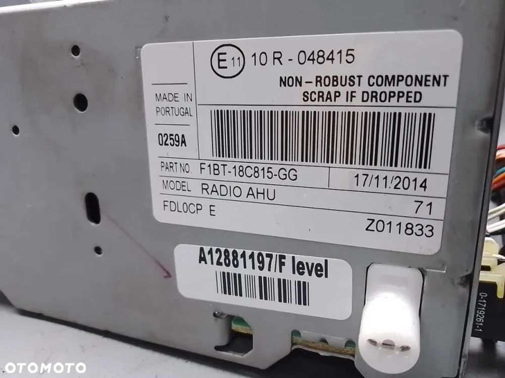 radio nawigacja f1bt-18c815-gg ford focus mk3 lift 14-18 - 2