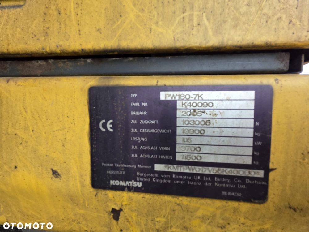 Komatsu PW180-7K - 6