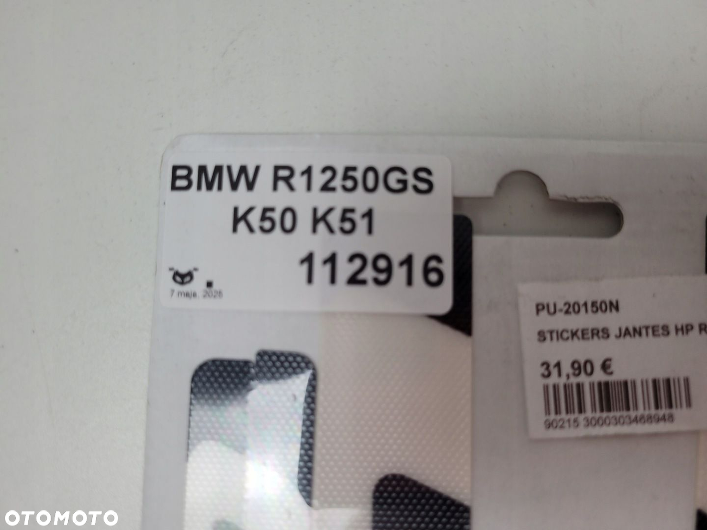 BMW R1250GS K50 K51 PUIG NAKLEJKI NA FELGĘ 20150N - 6
