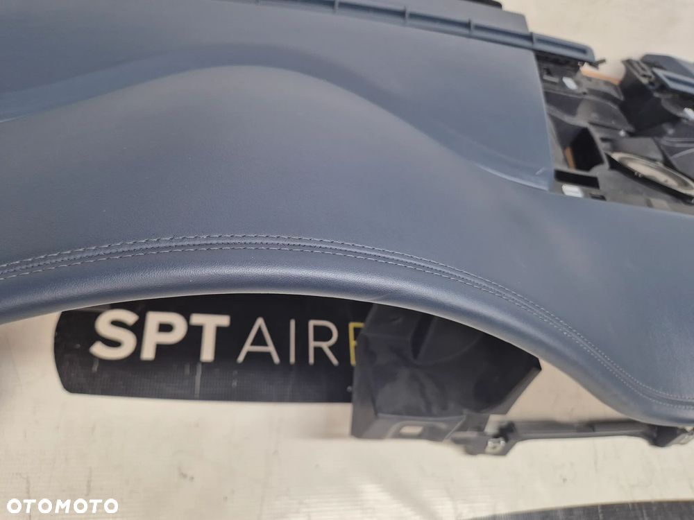 PORSCHE PANAMERA 970 DESKA ROZDZIELCZA NIEBIESKA NITKA KONSOLA KOKPIT PULPIT PODUSZKI AIRBAG AIR BAG PASY KIT SET - 3