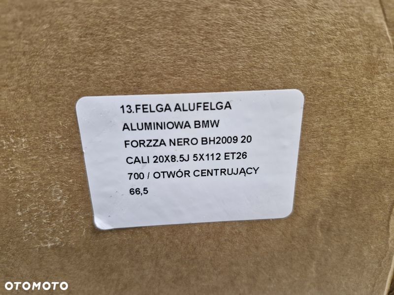 FELGA ALUFELGA ALUMINIOWA BMW FORZZA NERO BH2009 20 CALI 20X8.5J 5X112 ET26 - 8