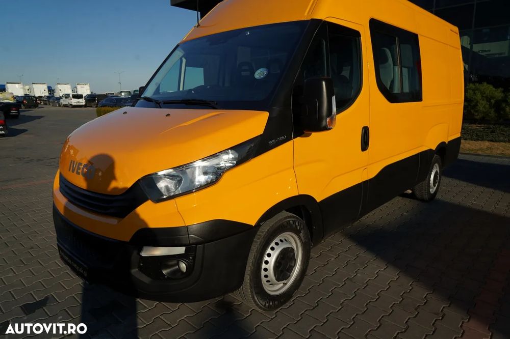 Iveco DAILY 35-140 / CU OPȚIUNI / 7 LOCURI / TABLĂ / DUBIȚĂ / IMPORTAT - 11