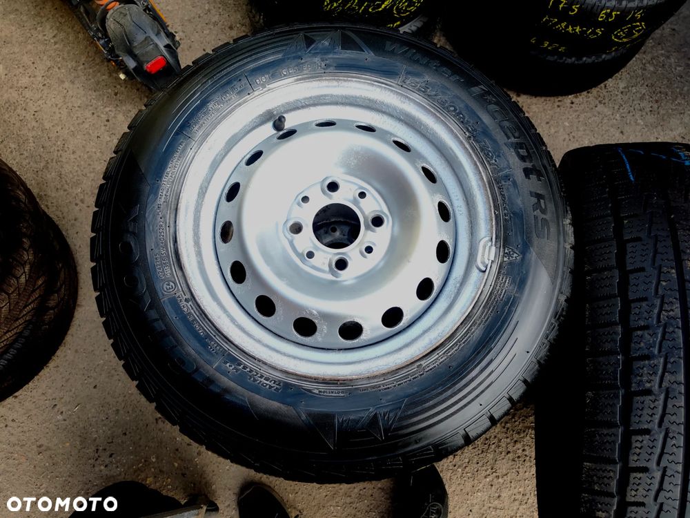 4x98 Felgi Stalowe Stal 13 Koła Zimowe Zima Opony FIAT SEICENTO CINQUECENTO UNO PUNTO PANDA LANCIA Y10 YPSILON SEAT IBIZA Łada Lada 155/80R13 HANKOOK WINTER I*CEPT RS 7mm Legnica ALU-RAD 155/80 - 9