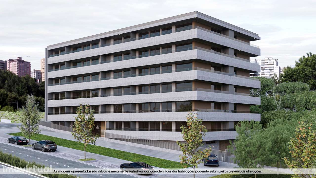 Excelente T2, Novo, com varanda, em Mafamude, 700m do El Corte Inglès - Grande imagem: 2/27