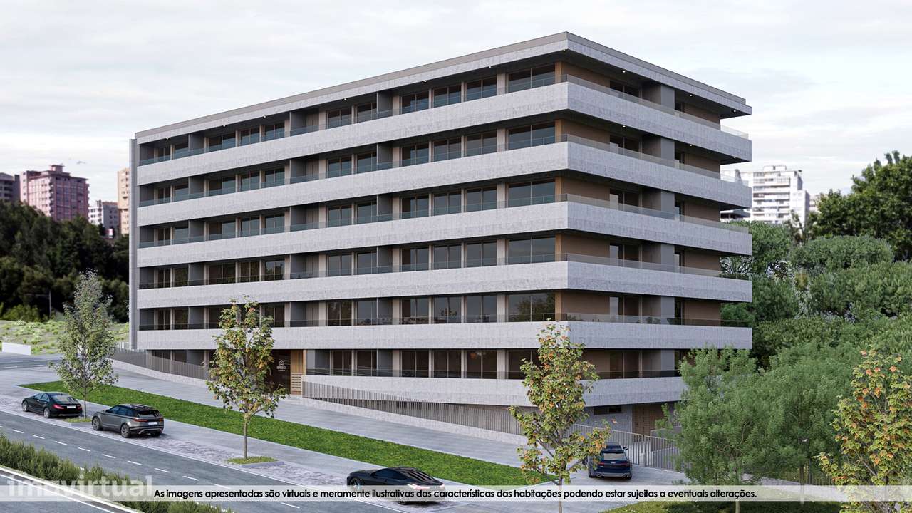 Excelente T2, Novo, com varanda, em Mafamude, 600m do El Corte Inglès - Grande imagem: 2/27