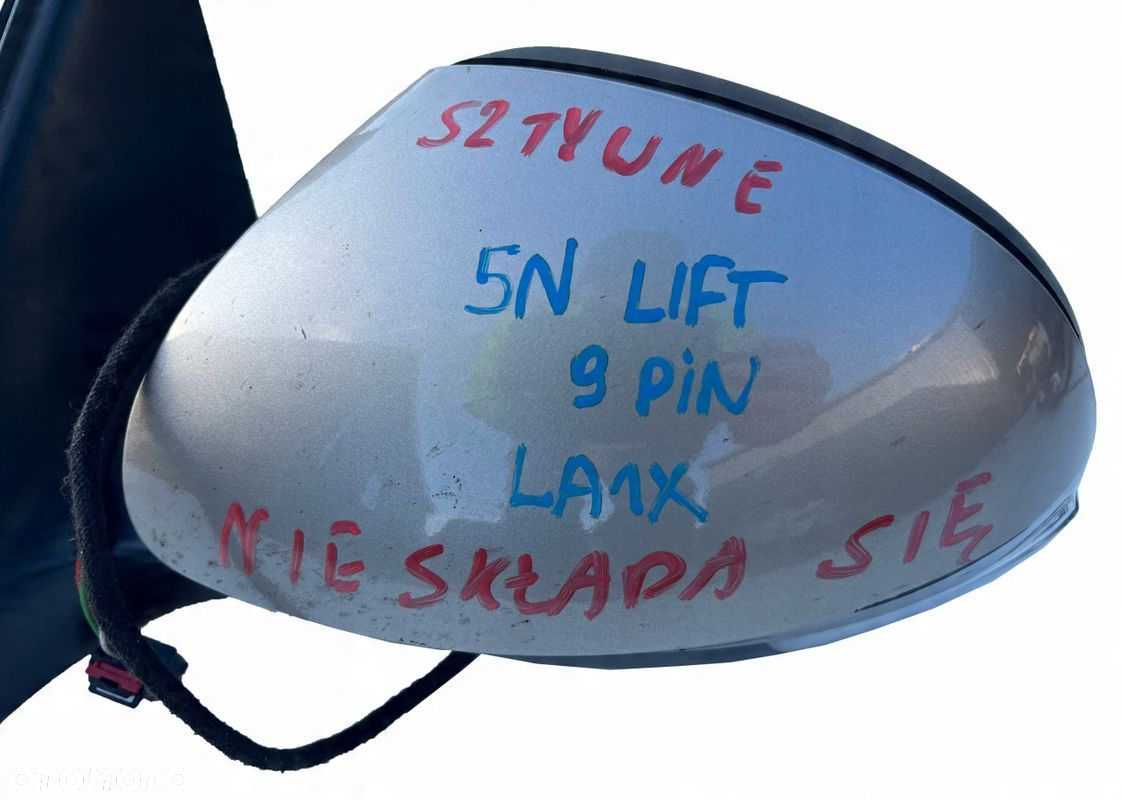 TIGUAN I LIFT 9 PIN LUSTERKO LEWE PRZEDNIE SZTYWNE NIE SKŁADA SIĘ - 2