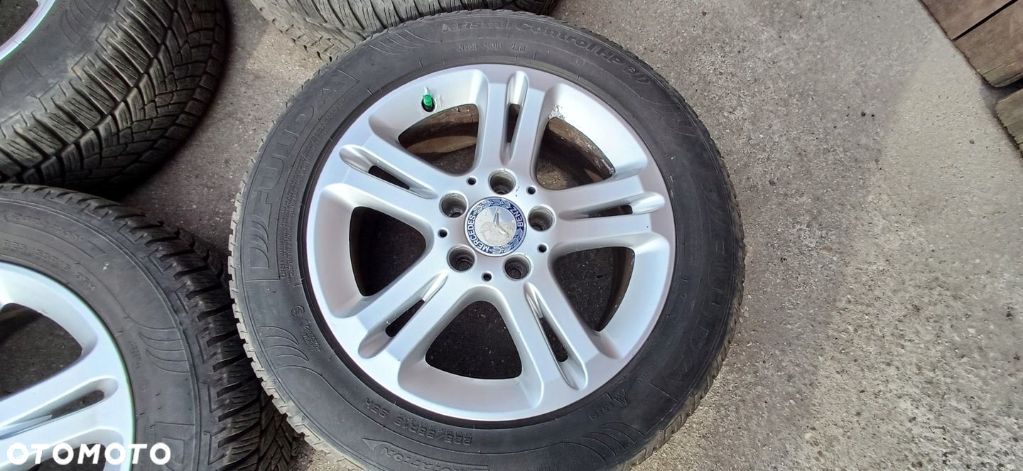 MERCEDES W211 KOMPLET ALUFELG R16 5X112 ALUFELGI OPONY - 3