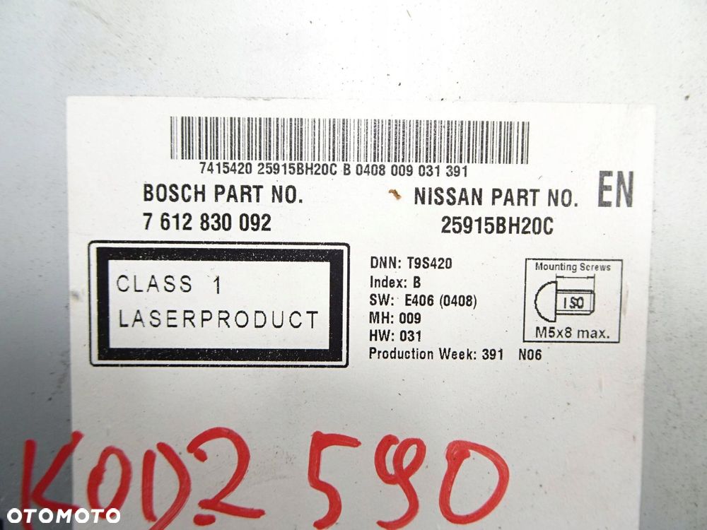 radio cd nissan qashqai j10 lift 10-13 r z kodem 25915bh20c - 8