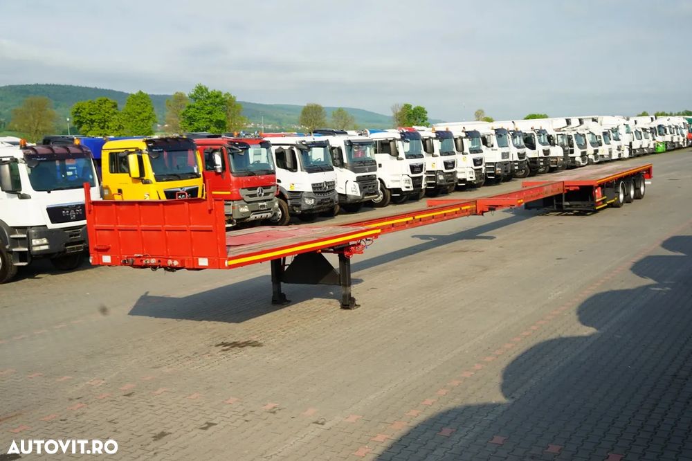 Faymonville REMORCA JOSĂ / SPZ-3AA / EXTENSIBILĂ / REMORCA AUTO / 29 M / AXE DE DIRECȚIE / - 1