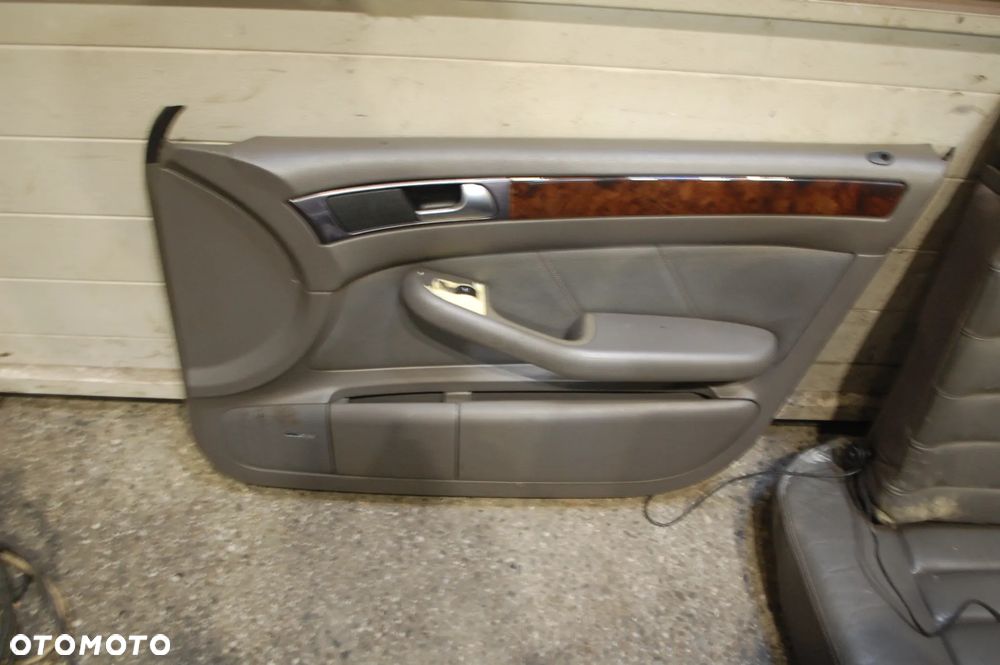 FOTELE SKÓRZANE PRZÓD + TYŁ + BOCZKI TAPICERKA AUDI A6 C5 KOMBI BOSE ELEKTRYCZNE GRZANE - 8